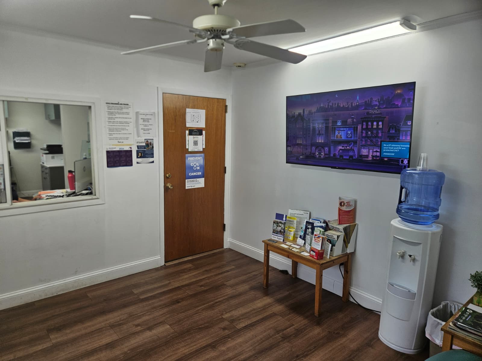 Clinic waiting area